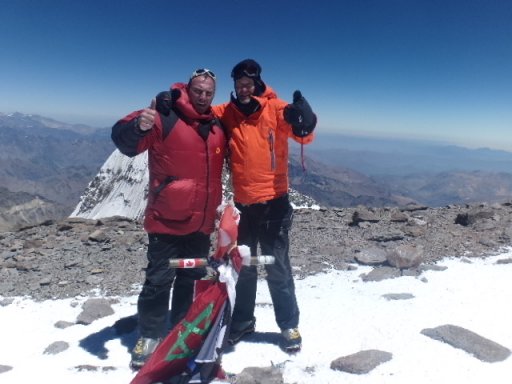 Christophe AUGIER au sommet de l'aconcagua