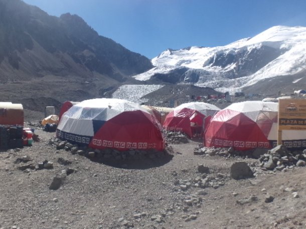 camp de base face nord aconcagua 